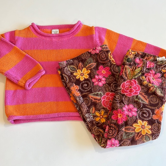 Garnet Hill Other - Garnet Hill - girls set, size 4/medium, pink and orange